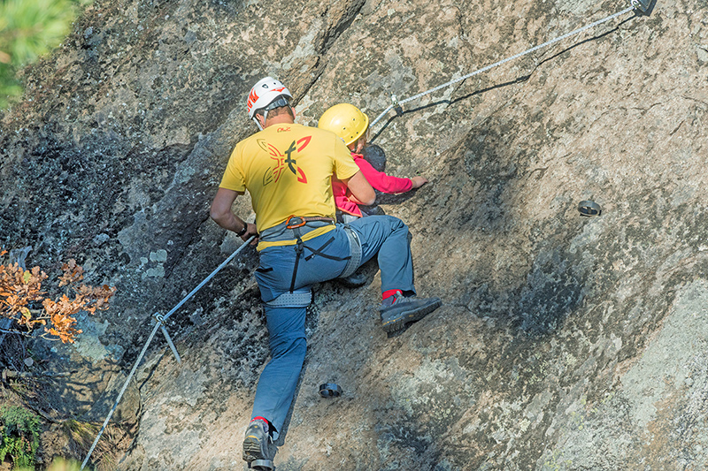 Via ferrata d’allenamento e per famiglie KNOTT