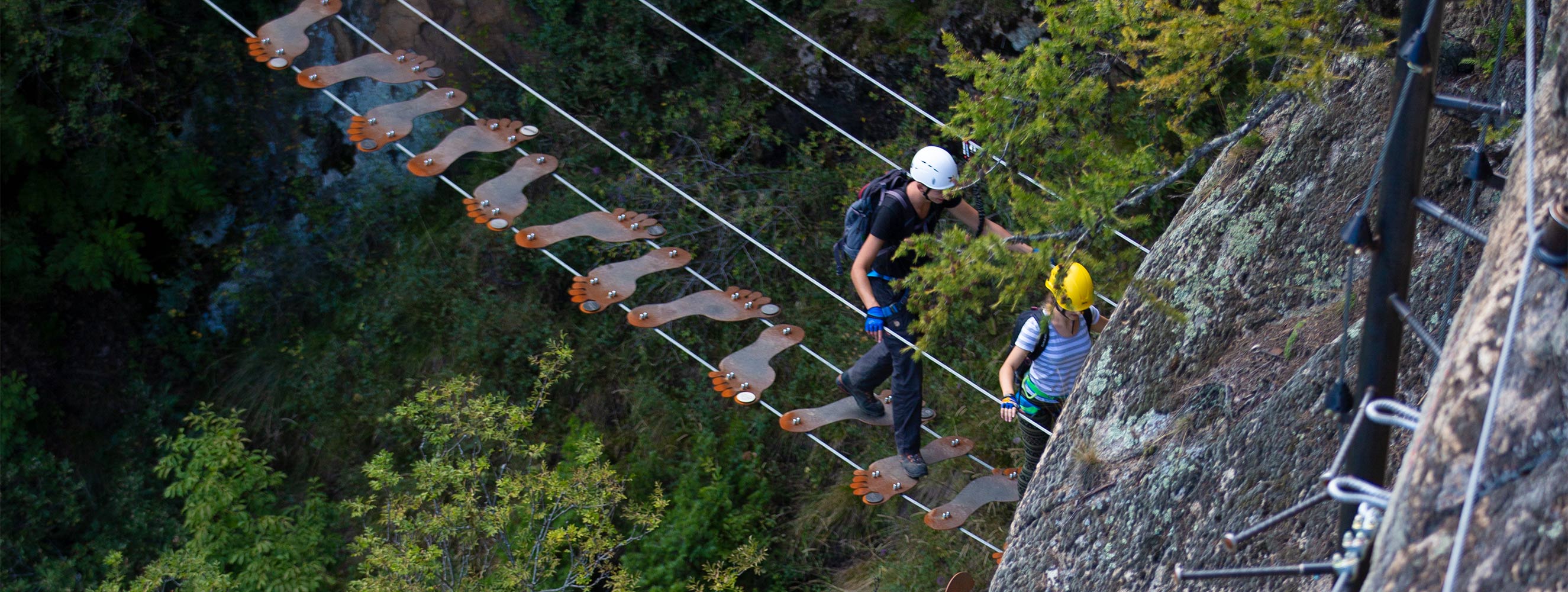 Big foot bridge - Seilbahn Unterstell